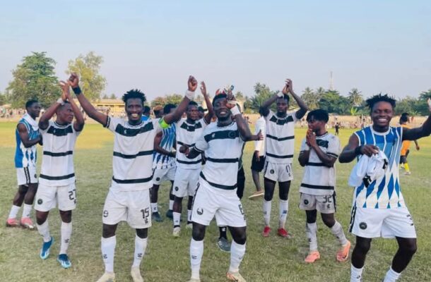 Leaders Swedru All Blacks pip Skyy FC to maintain top spot, Ebusua Dwarfs trash Asekem in Zone Two