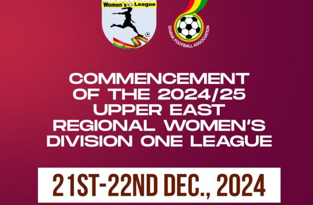 Upper East Regional Women’s Division One League Set to Kick Off on December 21